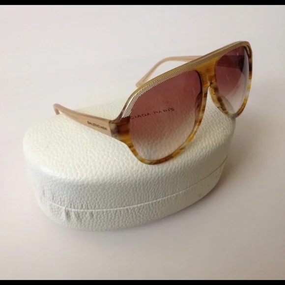 Balenciaga sunglasses — worn twice Authentic 99mm balenciaga sunglasses. Worn once.... | Depop main image 4